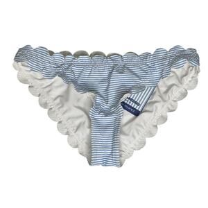 Les Canebiers by Saint Tropez NWT Saint Anne Bikini Bottom Blue White Stripe S